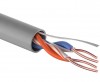 01-0027 ∙ Кабель витая пара U/UTP, Cat.5e, PVC, 2PR, 24AWG, Indoor, Solid, серый, 305м, PROconnect