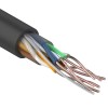 01-0045-100 ∙ Кабель витая пара U/UTP, Cat.5e, PE, 4PR, 24AWG, Outdoor, Solid, черный, 100м, Rexant