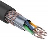 01-0344 ∙ Кабель витая пара SF/UTP, Cat.5e, PE, 4PR, 24AWG, Outdoor, Solid, черный, 305м, Rexant