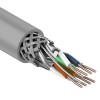 01-0542 ∙ Кабель витая пара S/FTP, Cat.7, PVC, 4PR, 23AWG, Indoor, Solid, серый, 305м, Rexant