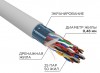 01-1201-R ∙ Кабель витая пара F/UTP, CAT 5е, PVC, 25PR, 24AWG, INDOOR, SOLID, серый, 305м, РФ Rexant