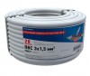 Rexant 01-8046-20 ∙ Провод соединительный ПВС 3х1,5 мм², белый, длина 20 метров, ГОСТ 7399-97  REXANT