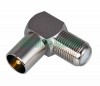 PROconnect 05-4311-4 ∙ Переход гнездо F-штекер TV угловой PROCONNECT (кратно 10 шт)