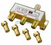 Rexant 05-6102-1 ∙ ДЕЛИТЕЛЬ ТВ х 3 + 4шт. F "BOX" 5-1000 МГц "GOLD" REXANT ∙ кратно 10 шт