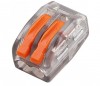 Rexant 07-5252-1 | Универсальная клемма 2-проводная, прозрачная (0,08-2,5/4 мм²) (50 шт./уп.) REXANT