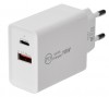 16-0278 | Сетевое зарядное устройство для iPhone/iPad Rexant Type-C + USB 3.0 с Quick charge, белое