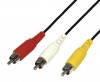 Rexant 17-0202 ∙ Шнур REXANT 3 RCA - 3 RCA, 1.5 м, черный (10 шт./уп.) ∙ кратно 10 шт