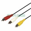 Rexant 17-0205 ∙ Шнур REXANT 3 RCA - 3 RCA, 5 м, черный (10 шт./уп.) ∙ кратно 10 шт