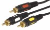 Rexant 17-0214 ∙ Шнур 3 RCA - 3 RCA, длина 3 метра, черный (GOLD) REXANT ∙ кратно 10 шт