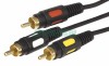 Rexant 17-0215 ∙ Шнур 3 RCA - 3 RCA, длина 5 метров, черный (GOLD) REXANT ∙ кратно 5 шт