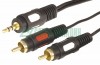 Rexant 17-4232 ∙ Шнур Стерео 3,5 мм - 2 RCA, длина 1,5 метра (GOLD) REXANT ∙ кратно 10 шт