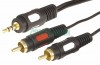 Rexant 17-4234 ∙ Шнур Стерео 3,5 мм - 2 RCA, длина 3 метра (GOLD) REXANT ∙ кратно 10 шт