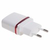 18-2211 ∙ Сетевое зарядное устройство USB (СЗУ) (5V, 1000 mA) белое с красной полоской Rexant