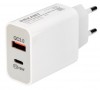 18-2216 | Сетевое зарядное устройство Rexant USB-A+USB-C адаптер, 18W белое