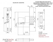 Kale Kilit 257 L 5K128 FP35 CR PB