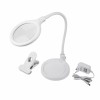 Rexant 31-0247 | Лупа настольная 3D REXANT с подсветкой 30 LED, подставка+прищепка, белая