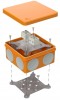 60-0300-FR6.0-4 | Коробка огнестойкая для о/п двухкомпонентная е15-е120 100х100х50 Промрукав