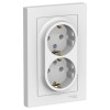 Schneider Electric ATN000124 ∙ Systeme Electric AtlasDesign Бел Розетка с/з двойная, 16А, в сборе