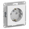 Schneider Electric ATN000145 ∙ Systeme Electric AtlasDesign Бел Розетка с/з со шторками, 16А, механизм