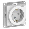 Schneider Electric ATN000147 ∙ Systeme Electric AtlasDesign Бел Розетка с/з со шторками с выталк., 16А, механизм