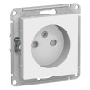 Schneider Electric ATN000149 ∙ Systeme Electric AtlasDesign Бел Розетка б/з со шторками, 16А, механизм