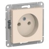 Schneider Electric ATN000241 ∙ Systeme Electric AtlasDesign Беж Розетка б/з, 16А, механизм