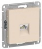 Schneider Electric ATN000286 ∙ Systeme Electric AtlasDesign Бежевый Розетка компьютерная RJ45, кат. 6A, механизм