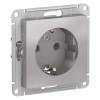 Schneider Electric ATN000343 ∙ Systeme Electric AtlasDesign Алюминий Розетка с/з, 16А, механизм