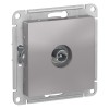 Schneider Electric ATN000392 ∙ Systeme Electric AtlasDesign Алюминий Розетка TV проходная 4DB, механизм