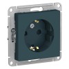 Schneider Electric ATN000845 ∙ Systeme Electric AtlasDesign Изумруд Розетка с/з со шторками, 16А, механизм