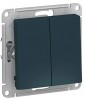 Schneider Electric ATN000851 ∙ Systeme Electric AtlasDesign Изумруд Выключатель 2-клавишный сх.5, 10АХ, механизм