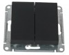 ATN001073 ∙ Systeme Electric AtlasDesign карбон Переключатель перекрестный 2-кл. 2хсх.7 10АХ, механизм