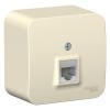 Schneider Electric BLNIA045002 ∙ Systeme Electric Blanca наруж Молочная Розетка компьютерная RJ45, кат.5E, изолир. пластина