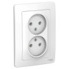 Schneider Electric BLNRS000021 ∙ Systeme Electric Blanca внутр Бел Розетка 2-ая б/з без шторок, 16А, 250В