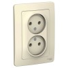 Schneider Electric BLNRS000022 ∙ Systeme Electric Blanca внутр Молочная Розетка 2-ая б/з без шторок, 16А, 250В