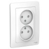 Schneider Electric BLNRS000121 ∙ Systeme Electric Blanca внутр Бел Розетка 2-ая б/з со шторками, 16А, 250В