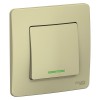 Schneider Electric BLNVS010117 ∙ Systeme Electric Blanca внутр Беж Выключатель 1-клавишный (cх.1) с подсветкой, 10А, 250B