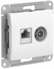 GSL000189 ∙ Systeme Electric Glossa Белый Розетка двойная TV + компьютерная RJ45, кат. 5Е