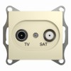 Schneider Electric GSL000297 ∙ Systeme Electric Glossa Беж Розетка TV-SAT оконечная 1DB