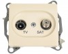 GSL000297 ∙ Systeme Electric Glossa Беж Розетка TV-SAT оконечная 1DB