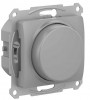 GSL000323 ∙ Systeme Electric Glossa Алюминий Светорегулятор (диммер) повор-нажим, LED, RC, 400Вт, мех.