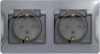 GSL000347 ∙ Systeme Electric Glossa Алюминий Розетка 2-ая с/з, со шторками, в сборе, IP44