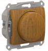 GSL000523 ∙ Systeme Electric Glossa Дерево Дуб Светорегулятор (диммер) повор-нажим, LED, RC, 400Вт, мех.