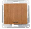 GSL000563 ∙ Systeme Electric Glossa Дерево Дуб Переключатель 1-клавишный с подсветкой, сх.6а