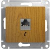 GSL000581T ∙ Systeme Electric Glossa Дерево Дуб Розетка телефонная RJ11