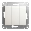 GSL000631 ∙ Systeme Electric Glossa Перламутр Выключатель 3-клавишный сх.3, 10AX