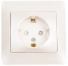 GSL000644 ∙ Systeme Electric Glossa Перламутр Розетка с/з со шторками, 16А (в сборе)