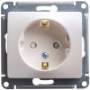GSL000645 ∙ Systeme Electric Glossa Перламутр Розетка с/з со шторками, 16А