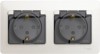 GSL000647 ∙ Systeme Electric Glossa Перламутр Розетка 2-ая с/з, со шторками, в сборе, IP44