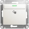 GSL000669 ∙ Systeme Electric Glossa Перламутр Выключатель карточный, сх.6